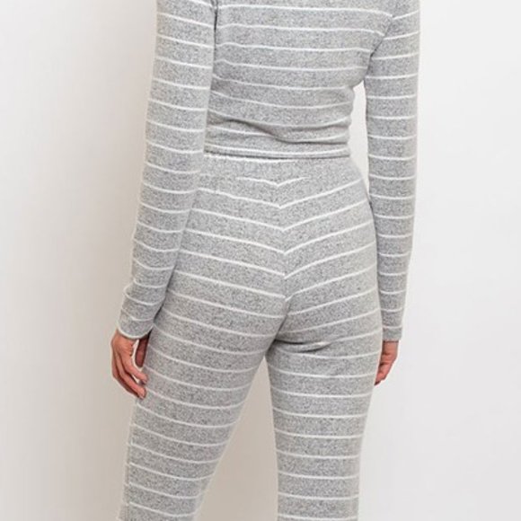 CASUAL DOLLZ STRIPE LOUNGE SET - Picture 3 of 4